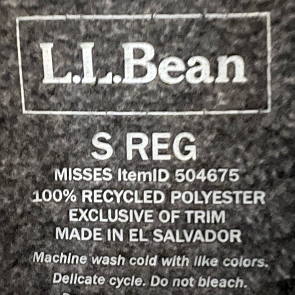 L.L. Bean Women’s Small Gray Fleece Vest - Picture 4 of 4